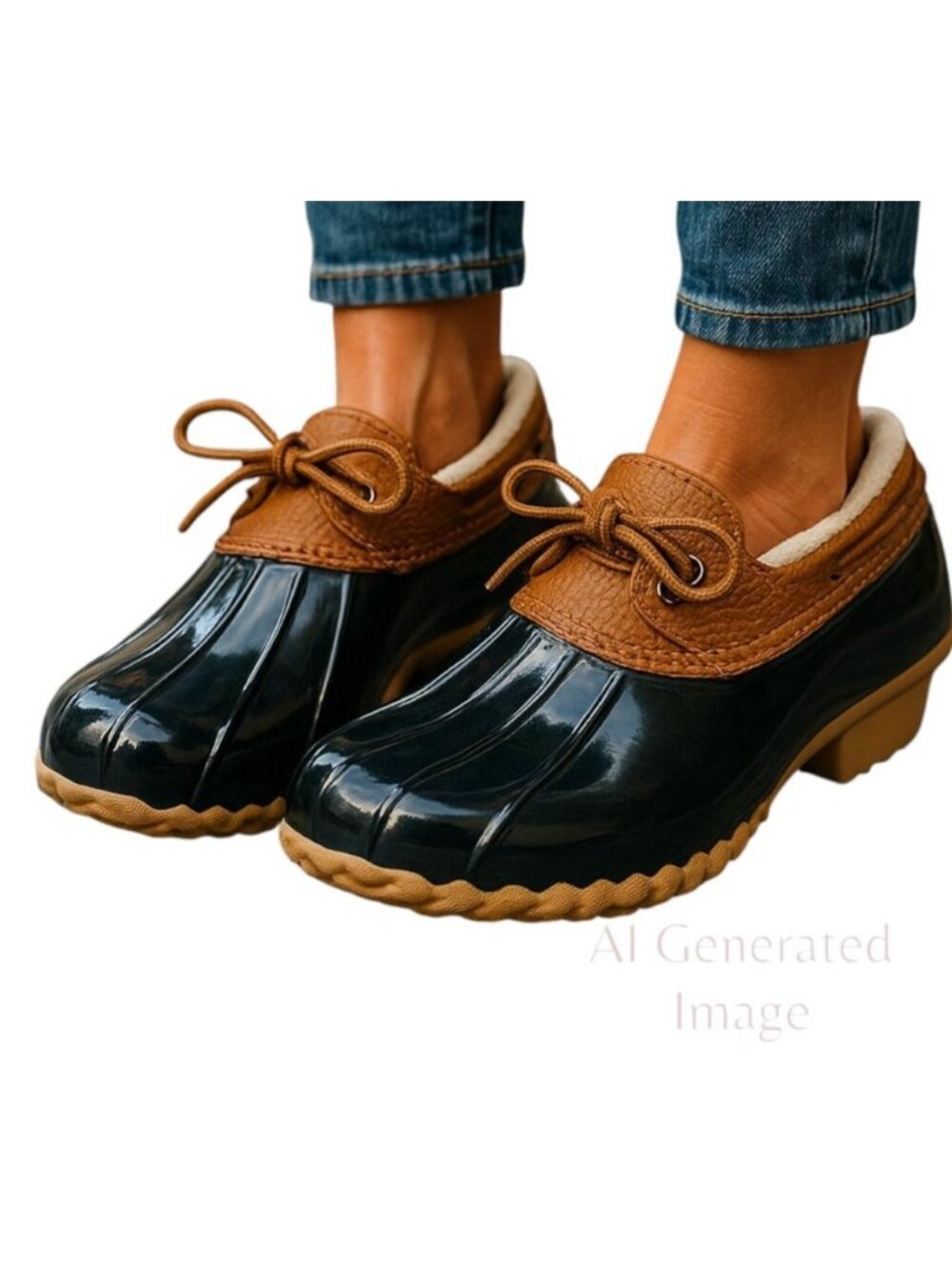 JBU by Jambu WOODBURY B9WBY34 Chocolate Brown Waterproof Duck Boot Shoes Sz 8 M